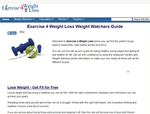Tablet Screenshot of exercise4weightloss.com